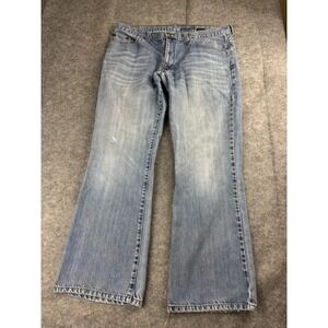 Timberland Jeans Mens 36x32 Blue Baggy Wide Leg Skater Grunge Y2K Faded Denim